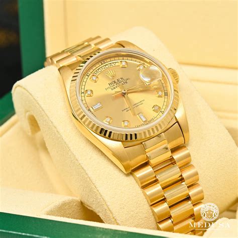 reloj rolex dorado